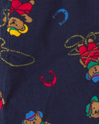 Peto de pana con tirantes ajustables, osos en azul marino - Carter's