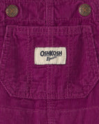 Peto de pana de algodón con remate de puntilla, morado - Carter's