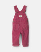 Peto de pana de pierna ancha con puntilla floral, morado - Carter's