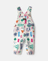 Cotton twill overalls, vintage logo patch