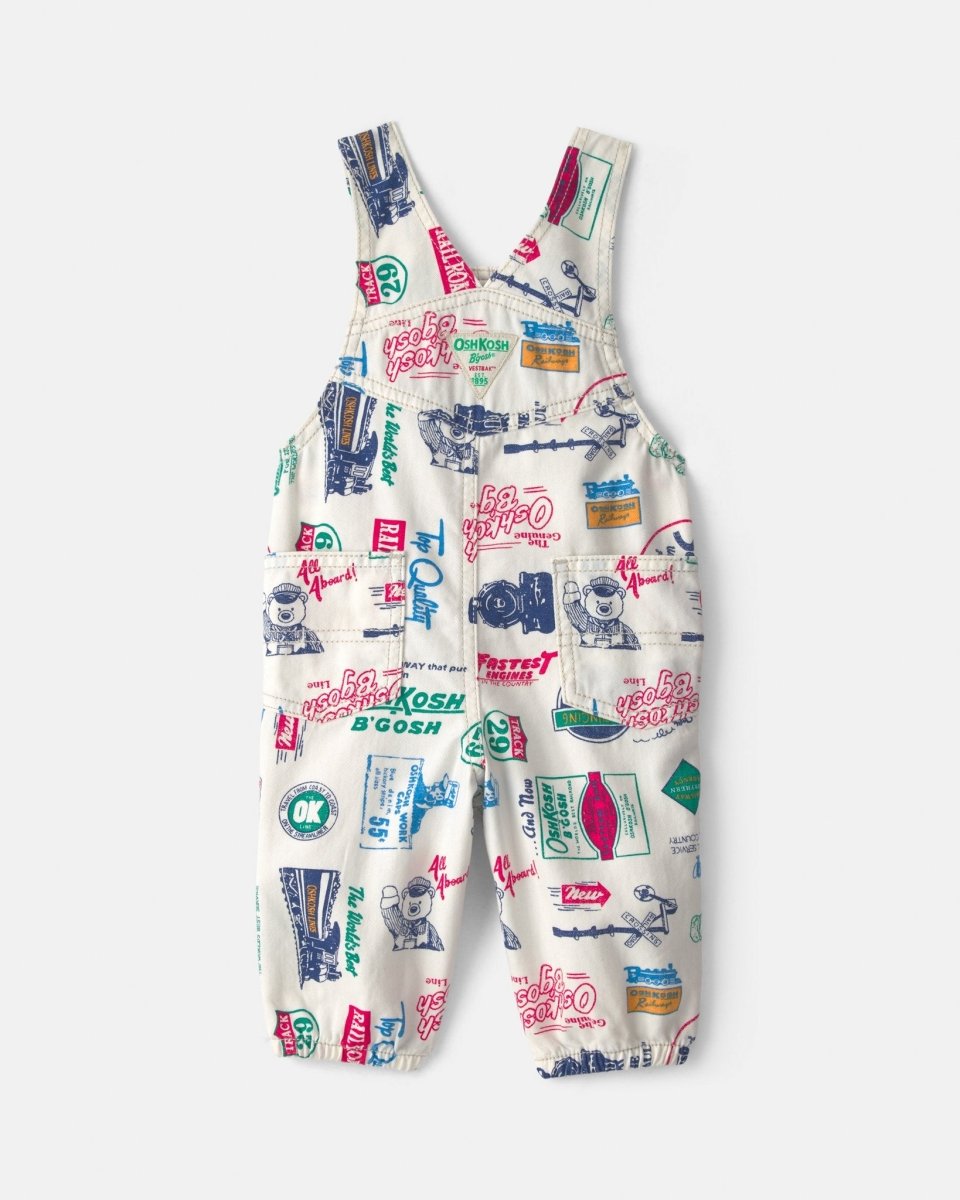 Peto de sarga de algodón, estampado con logo vintage - Carter's
