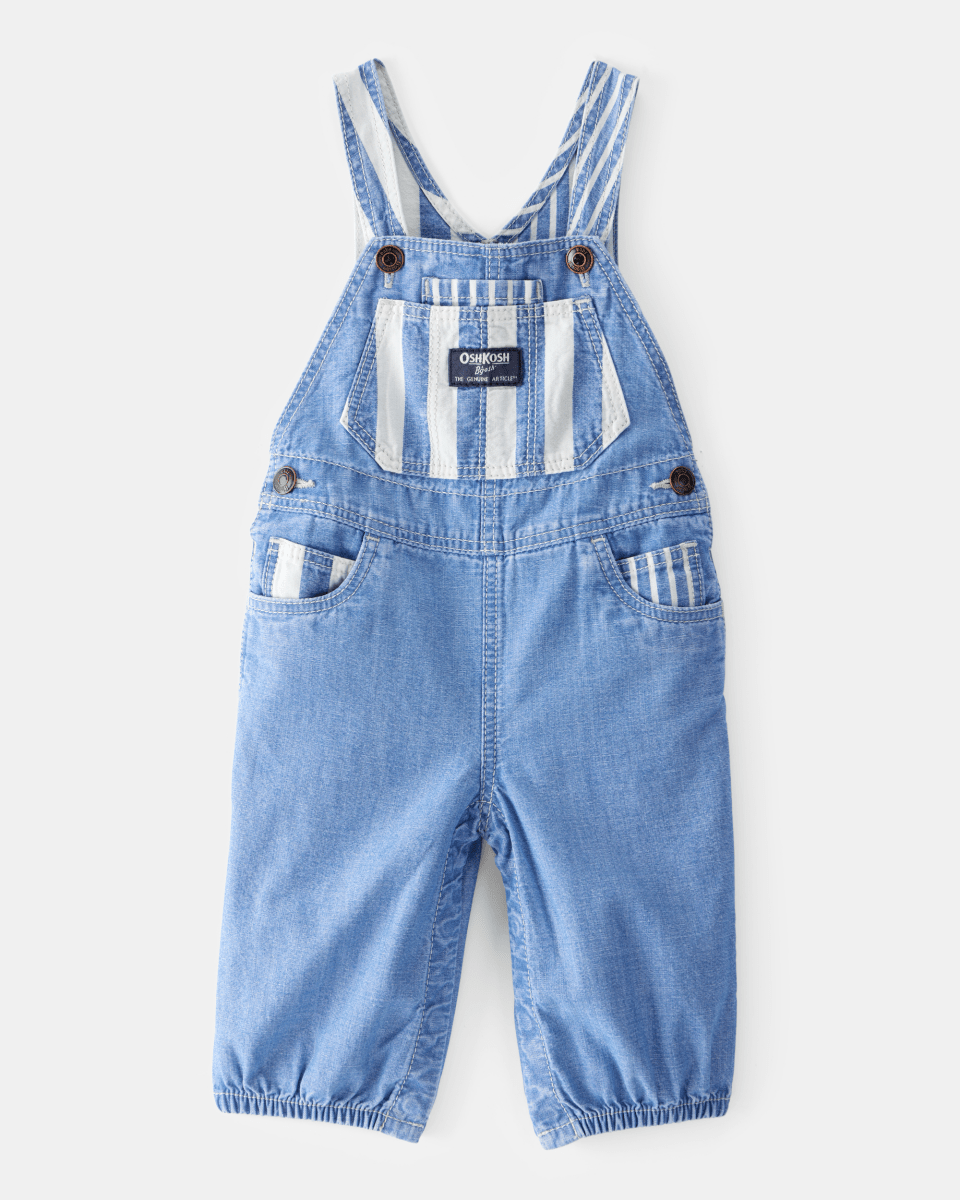 Peto denim clásico a rayas - Carter's
