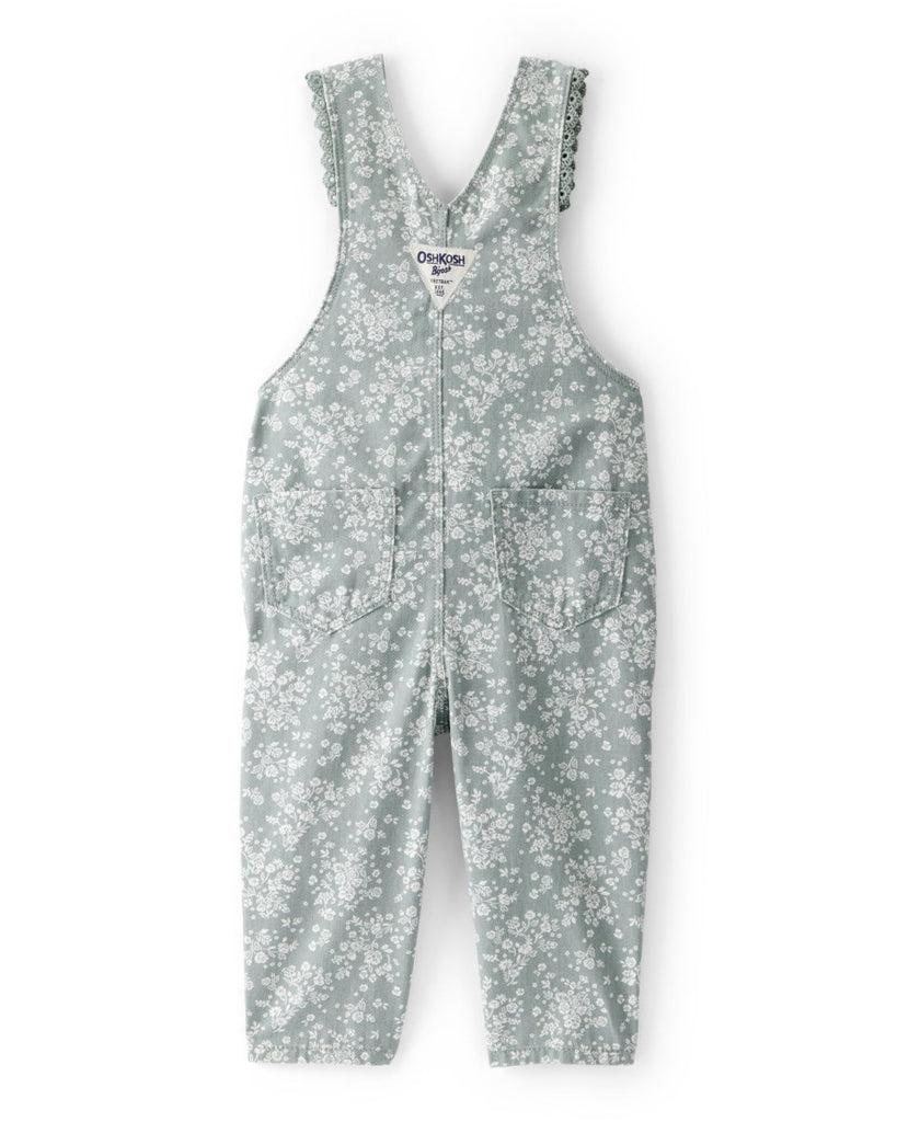 Peto verde con estampado floral para bebé niña - Carter's