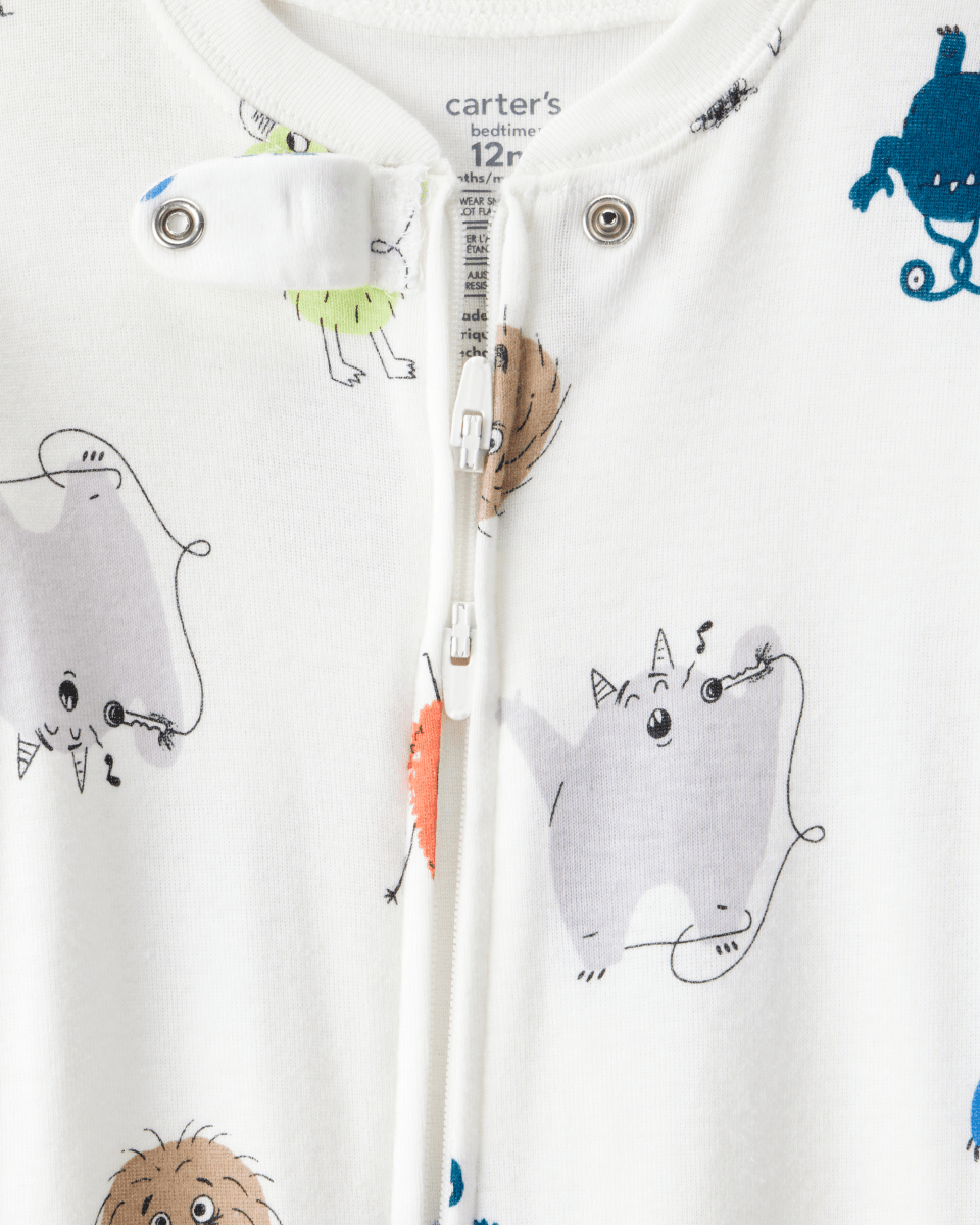 Pijama algodón con diseño monstruos - Carter's
