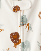 Pijama animal print marfil para niño - Carter's