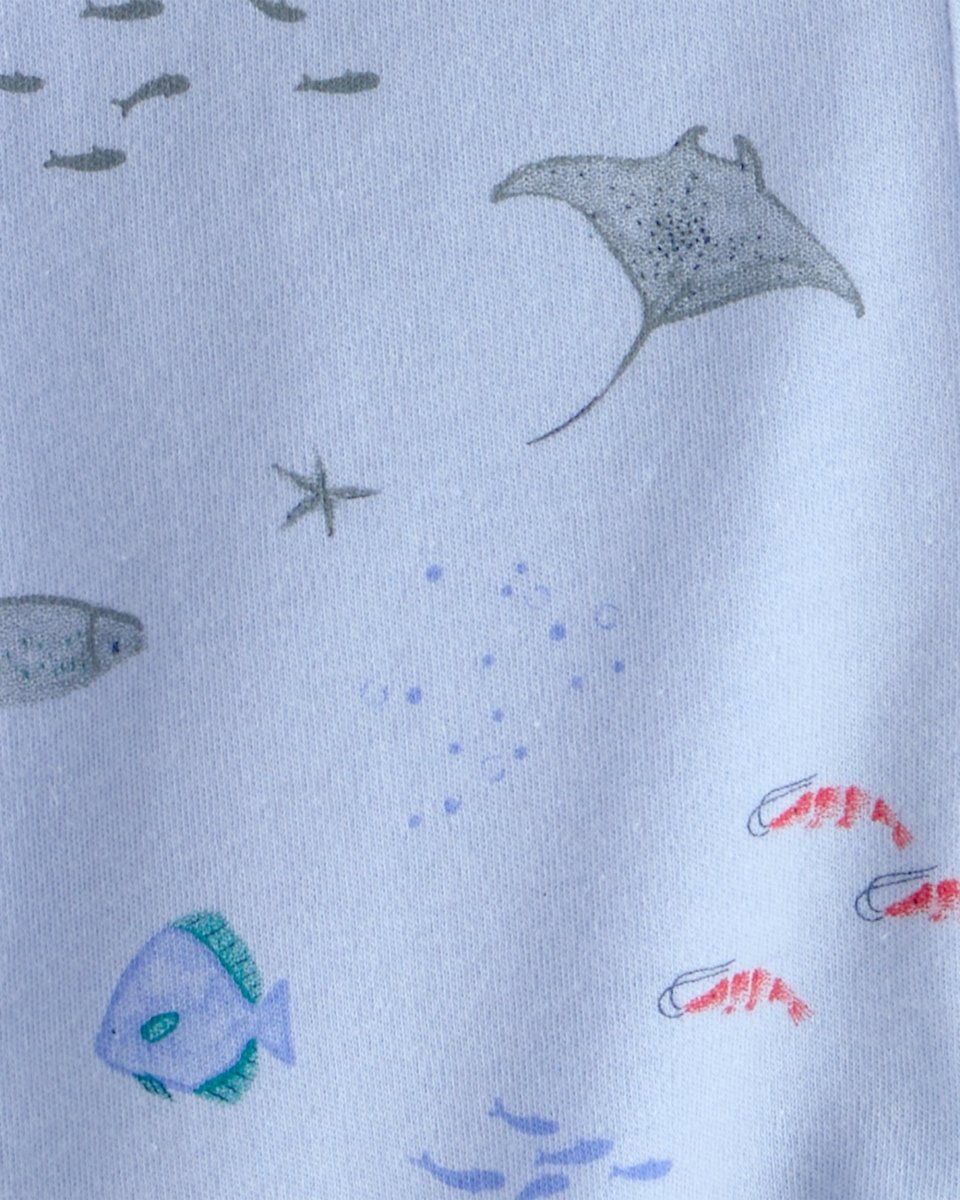 Pijama de algodón con estampado de animales marinos - Carter's