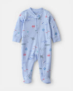 Pijama de algodón con estampado de animales marinos - Carter's