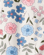 Pijama de algodón con estampado floral nostálgico - Carter's