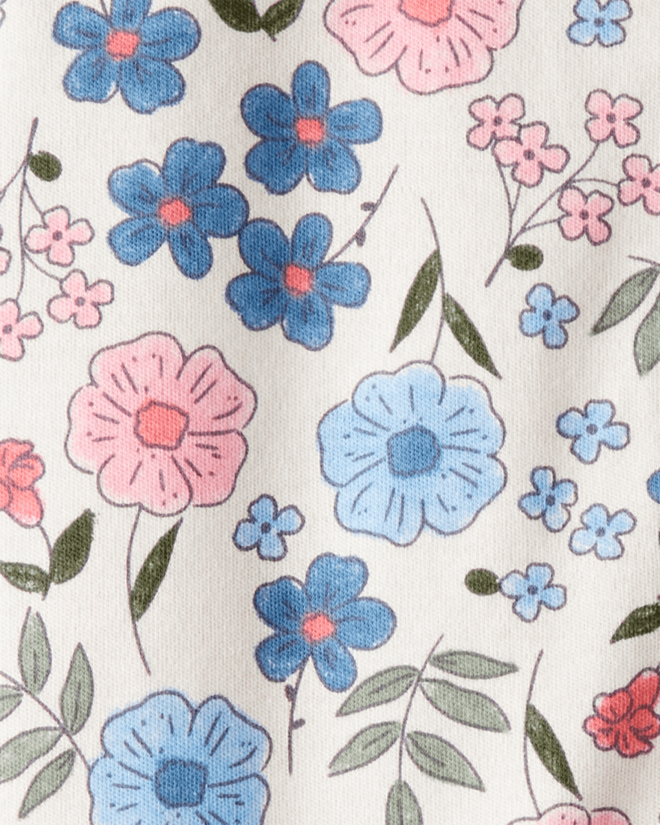 Pijama de algodón con estampado floral nostálgico - Carter's