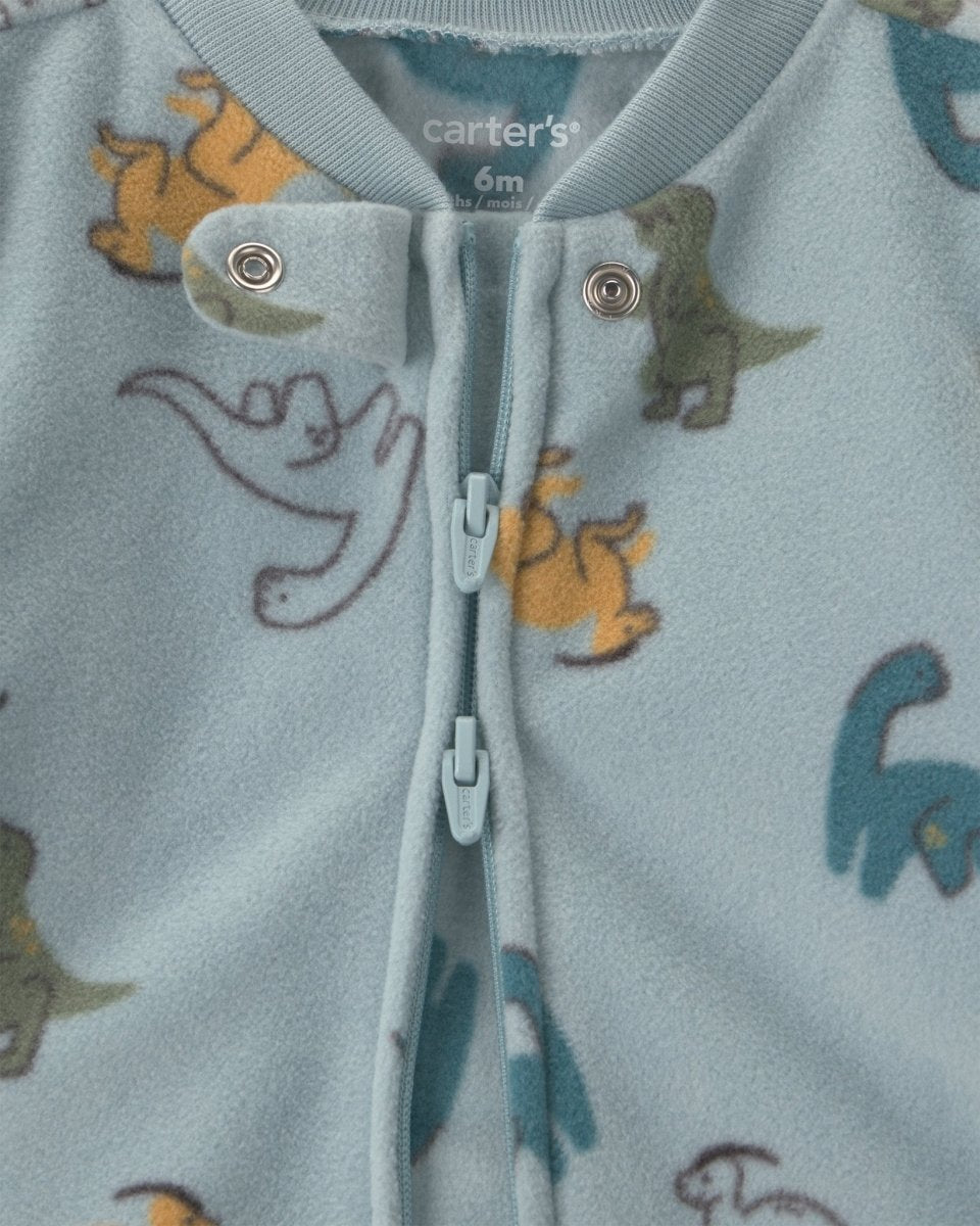 Pijama de polar con pie, dinosaurios en azul - Carter's