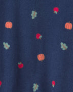 Pijama de polar con pie, frutas en azul - Carter's