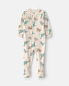 Pijama de terciopelo con antideslizantes, dinosaurios