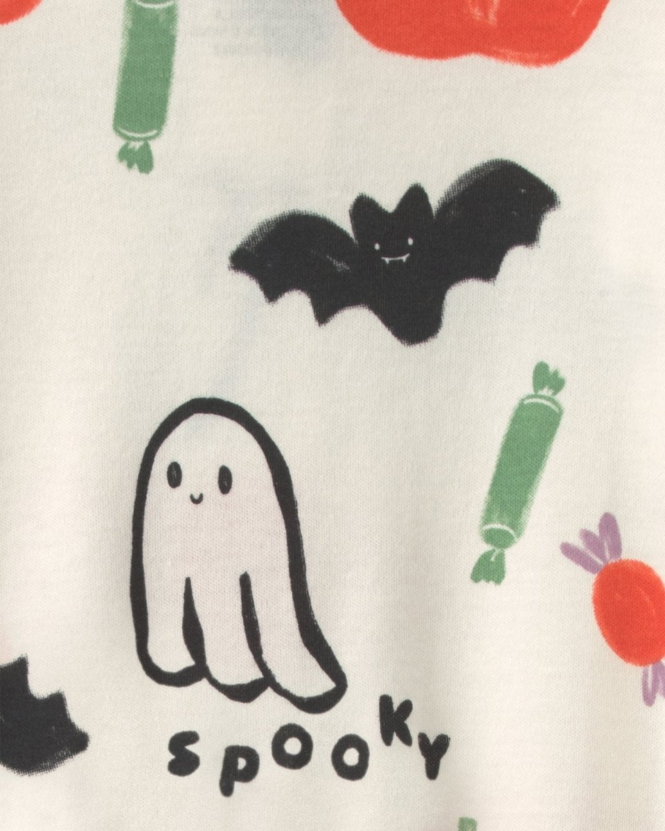 Pijama de una pieza con cremallera, Halloween en crema - Carter's