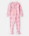 Pijama enterizo ajustado con cisnes