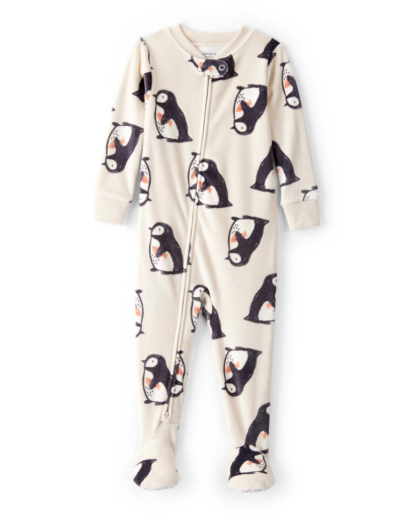 Pijama enterizo ajustado DreamPlush con pingüinos - Carter's