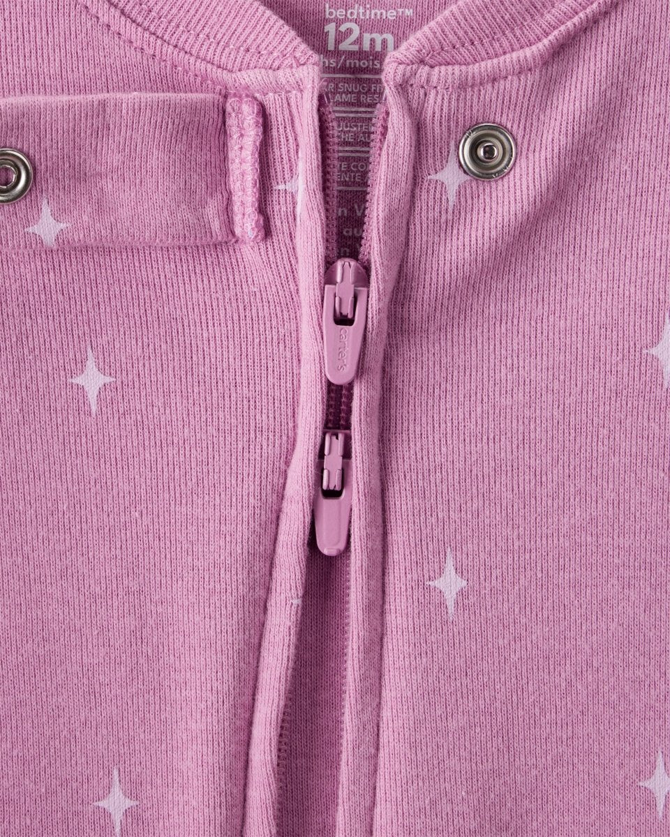 Pijama enterizo algodón estampado vaquera malva - Carter's