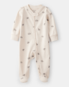Ivory sheep footed all-in-one pyjamas in cotton