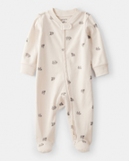 Pijama enterizo con pies de ovejas en algodón marfil - Carter's