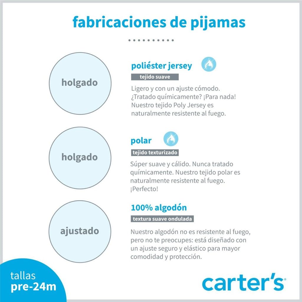 Pijama enterizo de micropolar, diseño corazones - Carter´s España