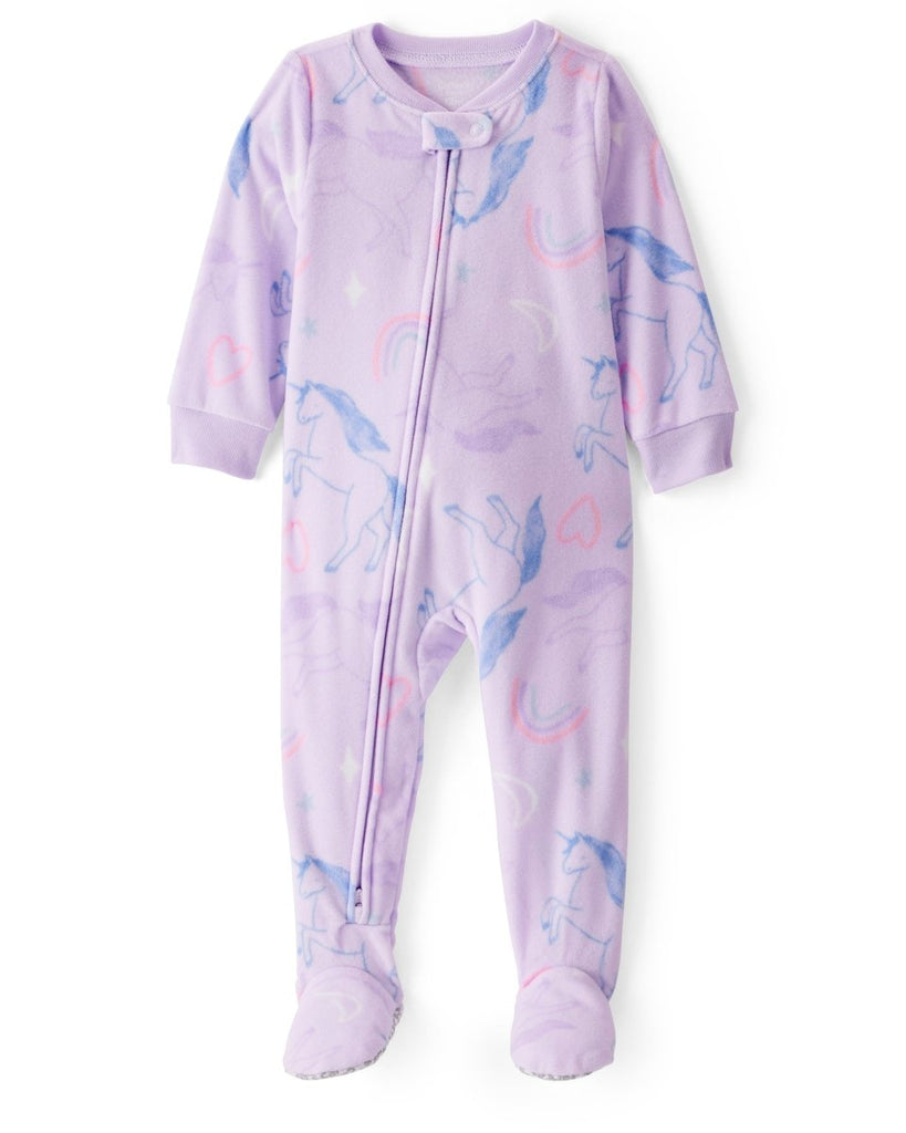 Pijama enterizo polar estampado unicornio - Carter's