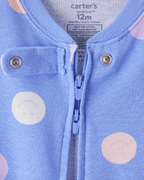 Pijama entero con estampado smiley en azul - Carter's
