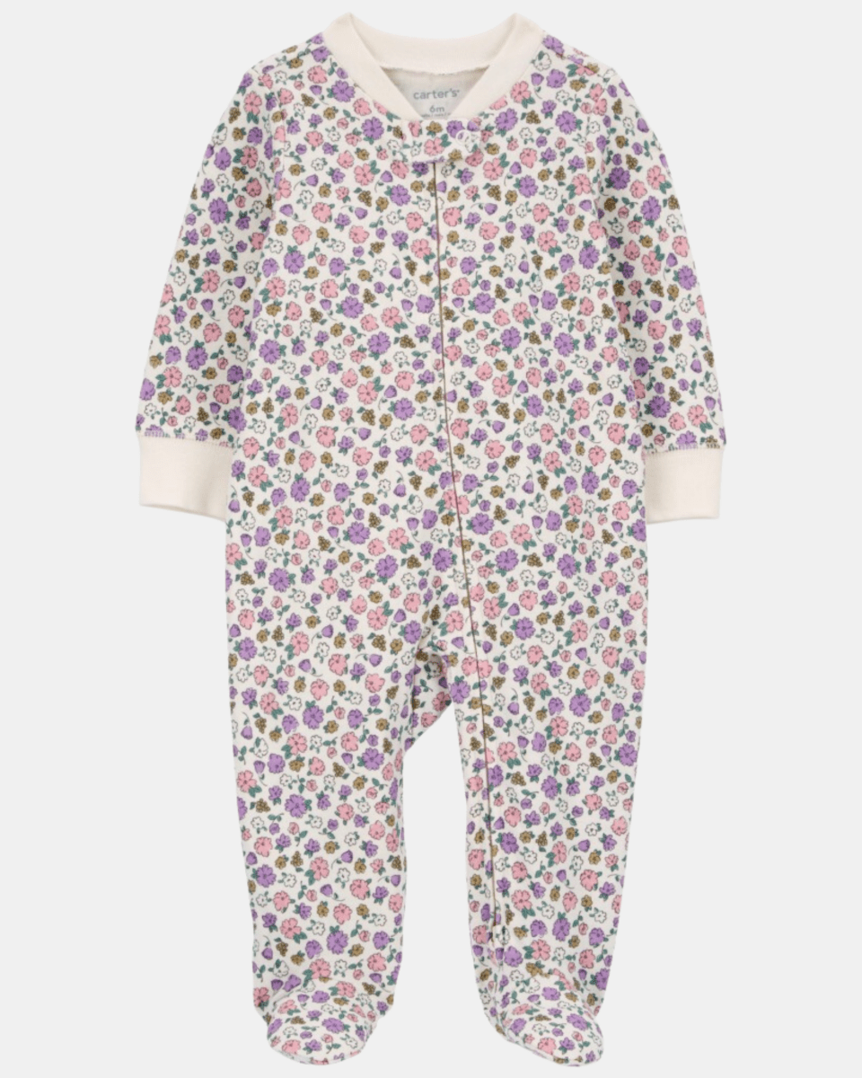 Pijama entero de algodón diseño floral - Carter's
