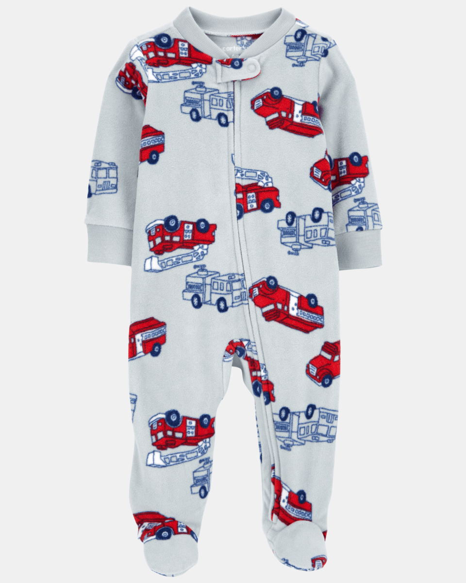 Pijama entero de micropolar diseño bomberos - Carter's
