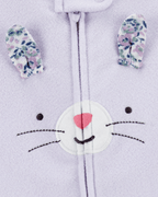 Pijama entero de micropolar diseño cara de conejo - Carter's