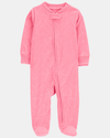 Pijama de polar de peça única, estampado de coração