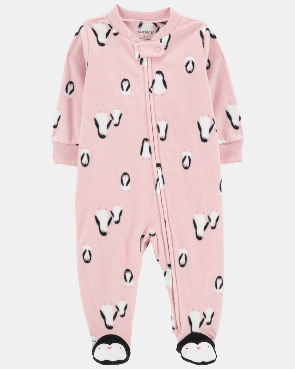 Pijama entero de micropolar diseño pingüinos - Carter's