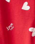 Pijama estampado corazones rojos - Carter's