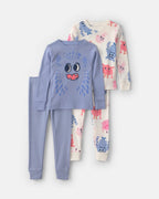 Pijama pack de 4 piezas de algodón, monstruos en azul - Carter's