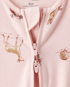 Pijama sostenible de algodón suave, diseño ciervos rosas - Carter's
