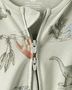 Pijama sostenible de algodón suave, diseño dinosaurios verde - Carter's