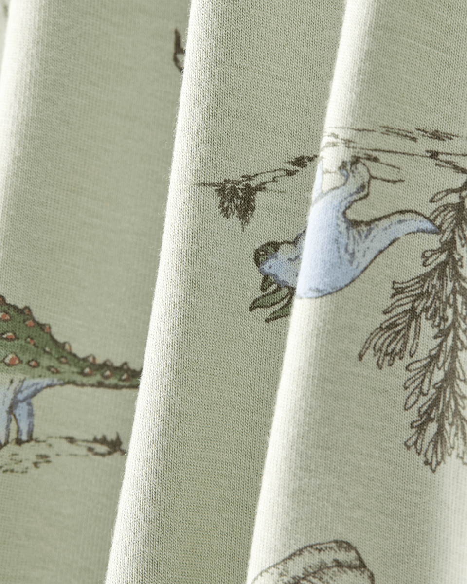 Pijama sostenible de algodón suave, diseño dinosaurios verde - Carter's