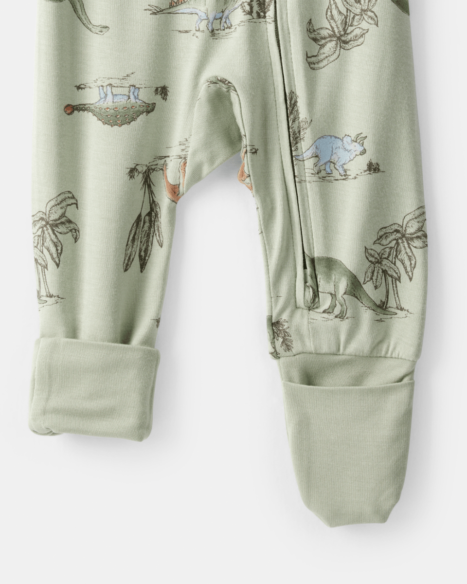Pijama sostenible de algodón suave, diseño dinosaurios verde - Carter's