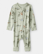 Pijama sostenible de algodón suave, diseño dinosaurios verde - Carter's