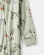 Pijama sostenible de algodón suave, diseño dinosaurios verde - Carter's