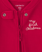 Pijama térmico de una pieza con pie, «My First Christmas» - Carter's
