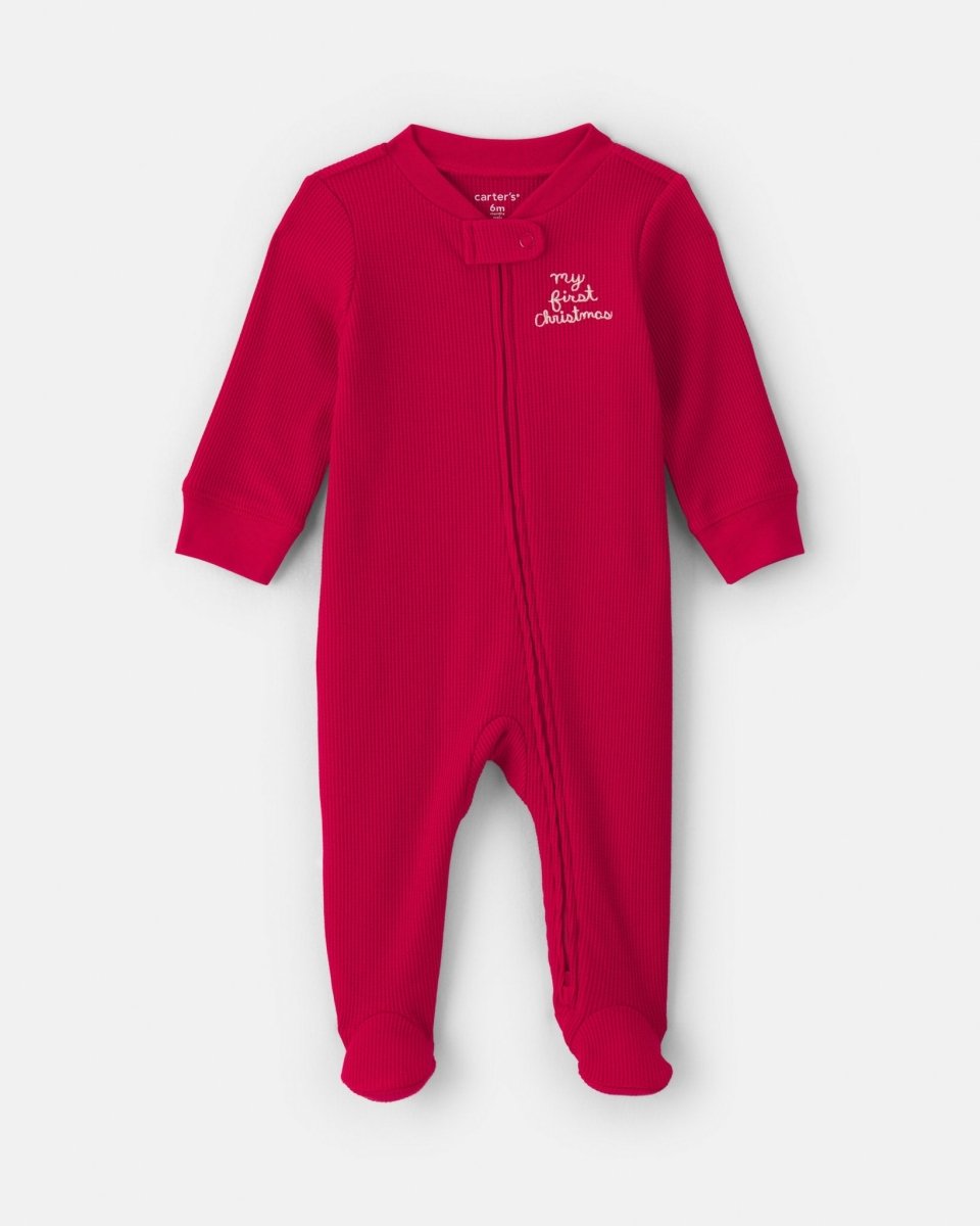 Pijama térmico de una pieza con pie, «My First Christmas» - Carter's