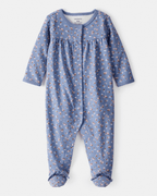 Pijama una pieza de algodón, con pie, diseño floral - Carter's