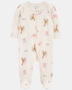 Pijama una pieza de algodón, diseño animales - Carter's