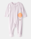 Pijama de peça única de algodão, estampado de bapolaro