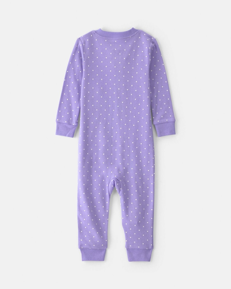 Pijama una pieza de algodón, mascotas en morado - Carter's