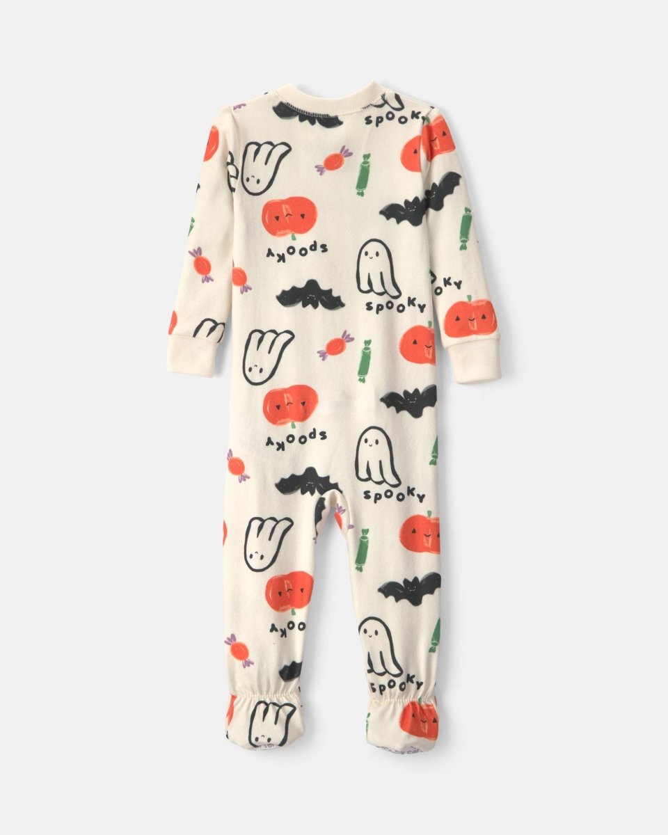 Pijama una pieza de punto con pie, Halloween en crema - Carter's