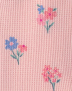Pijama una pieza térmico de manga larga, flores en rosa - Carter's