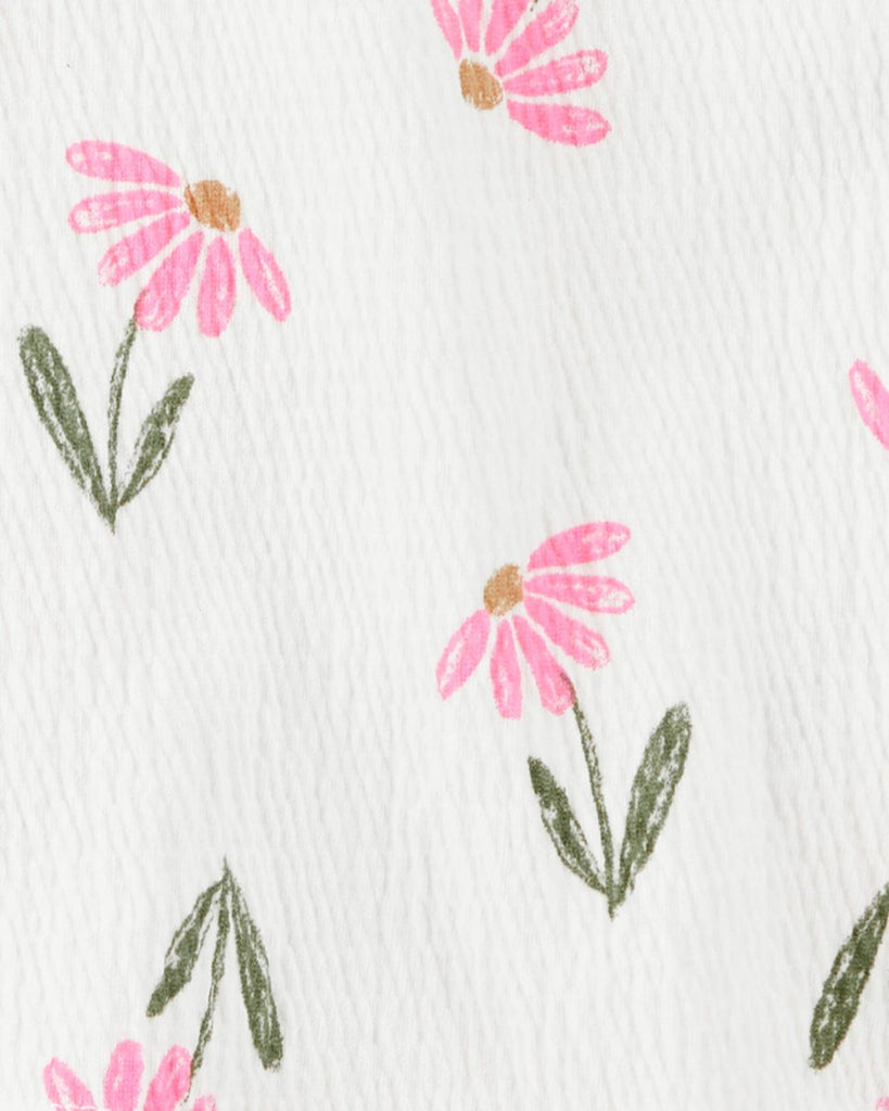 Set dos piezas, pantalón corto de algodón y blusa de jersey, diseño floral - Carter´s