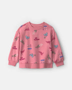 Sudadera de rizo francés «School Spirit», rosa - Carter's