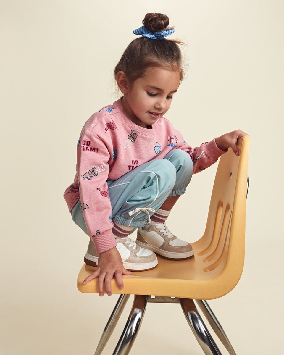 Sudadera de rizo francés «School Spirit», rosa - Carter's