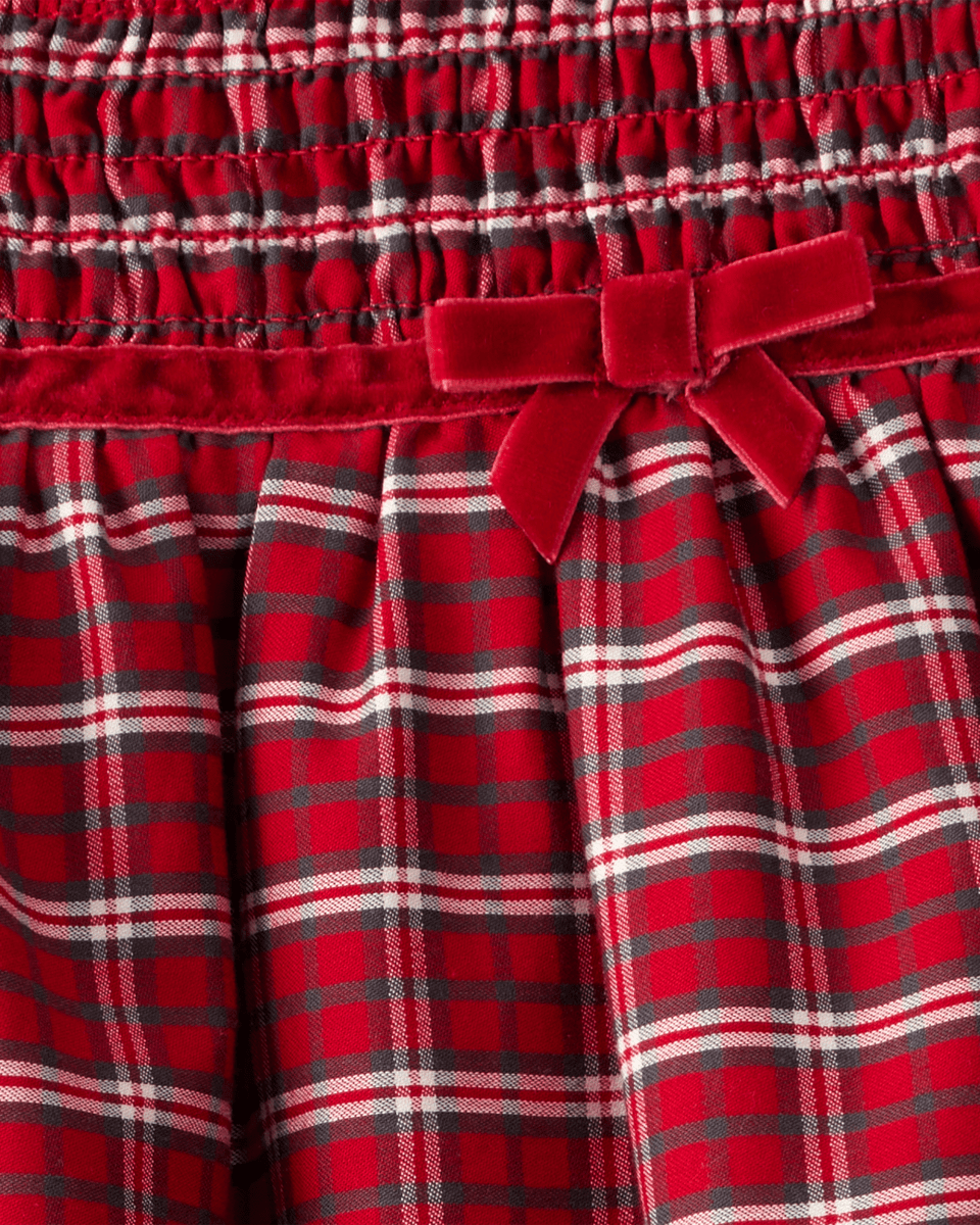 Vestido a cuadros rojos con braguita - Carter's